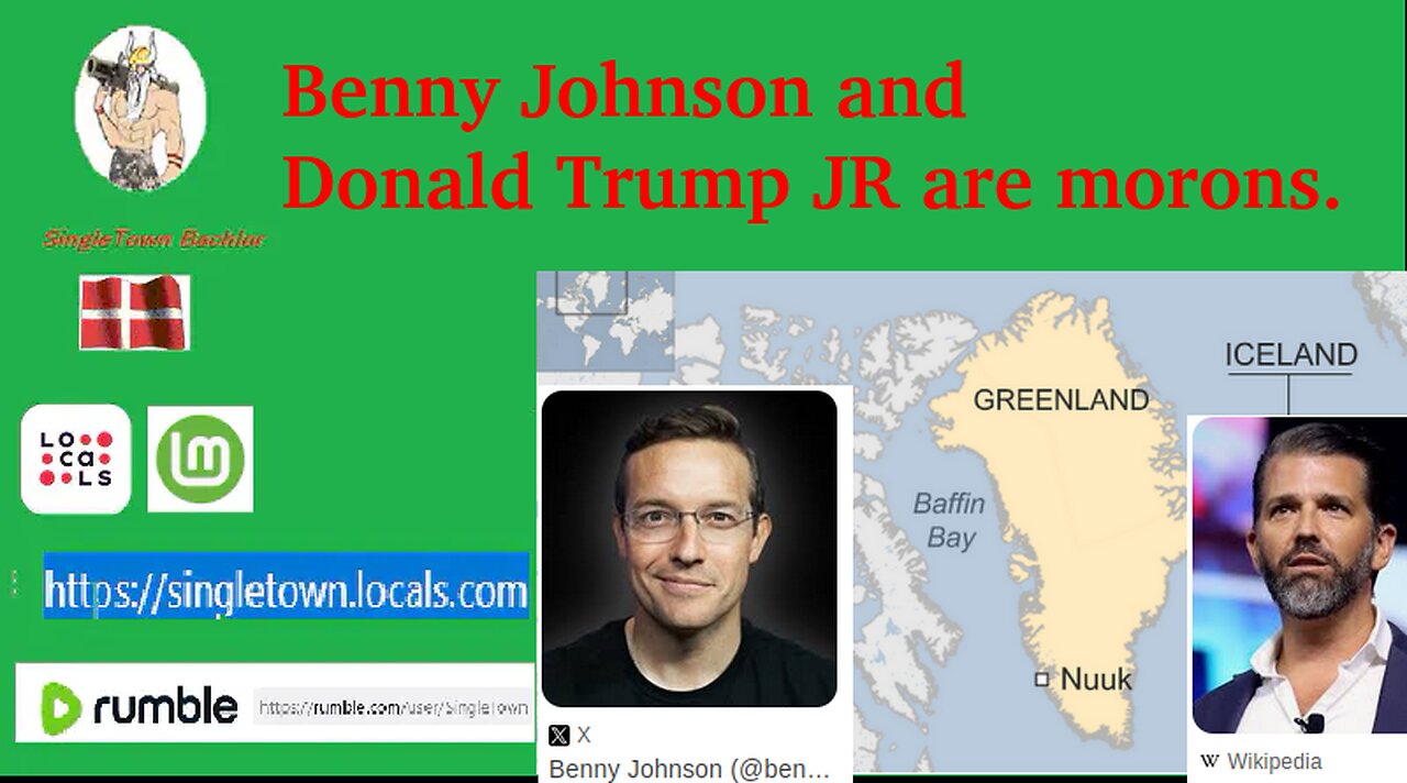 Benny Johnson and Donal Trump JR.. are Morons..