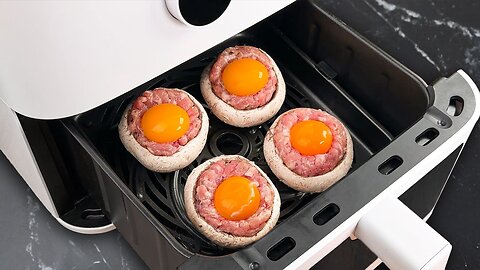 Cooking Mushrooms + Air Fryer = My Easiest Dinner Ever!