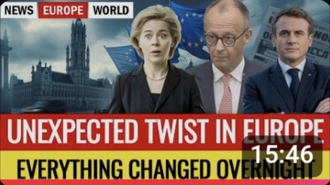 Europe takes a shocking turn. Everything changed overnight