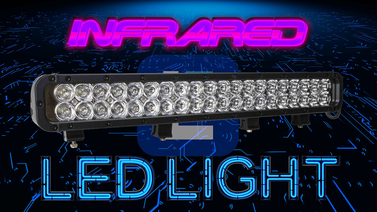 Infrared IR Emitter Bar - 120 watts - 40 LEDs - 9-42 Volts DC - 850nm and 940nm