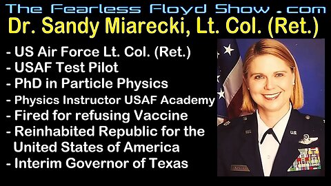 Dr. Sandy Miarecki, Lt. Col (Ret.) and Interim Governor of Texas