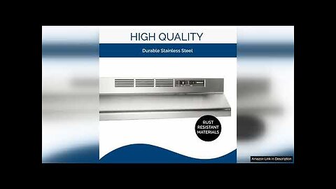 Broan-NuTone 413004 Non-Ducted Ductless Range Hood with Lights Exhaust Fan Review