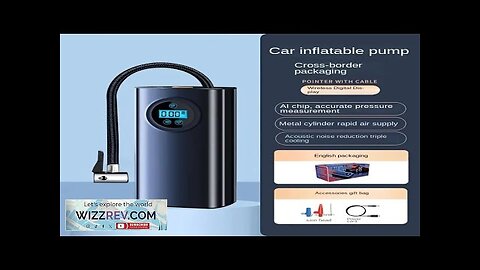 Nflate Your Car Tires 3000 Mah Wireless Tire Inflator Charging Handheld Inflator Review