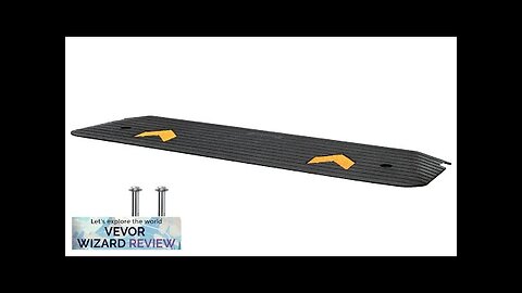 VEVOR Upgraded Rubber Threshold Ramp 1" Rise Wheelchair Ramp Doorway Natural Curb Review