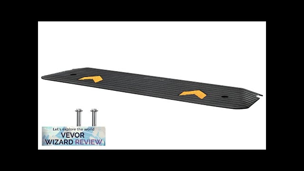 VEVOR Upgraded Rubber Threshold Ramp 1" Rise Wheelchair Ramp Doorway Natural Curb Review