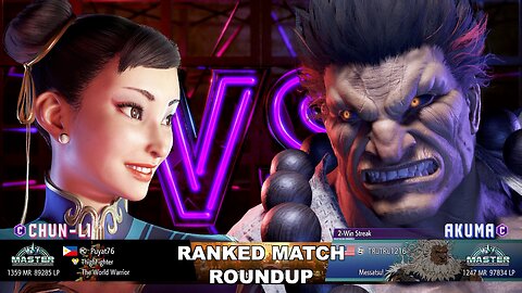 Kuya Kalbo SF6 Ranked Match Roundup. Chun Li Master Rank [Hori Fight Stick]