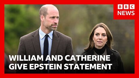 Royal Silence Broken as William and Catherine give first statement on Epstein revelations | BBC News