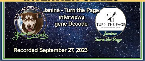 2023-09-27: Turn the Page with Janine Interviews gene Decode