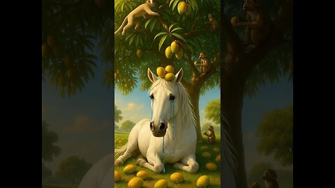Monkeys attacking the poor horse #shorts #animalworld #viralclips #trendingpicks #AIGenerated