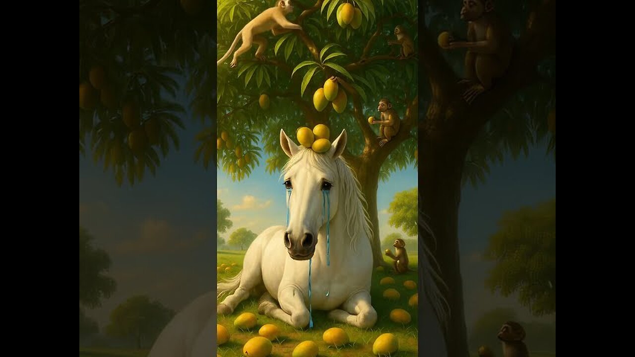 Monkeys attacking the poor horse #shorts #animalworld #viralclips #trendingpicks #AIGenerated