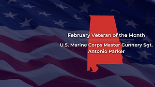 Senator Tuberville Recognizes Antonio Parker as the February "Veteran of the Month"