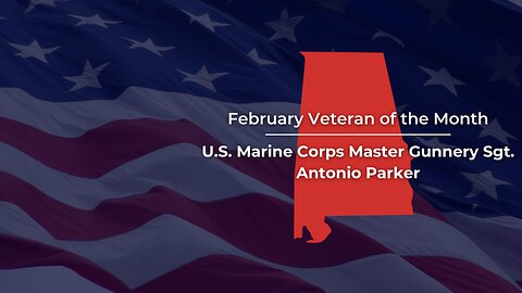 Senator Tuberville Recognizes Antonio Parker as the February "Veteran of the Month"
