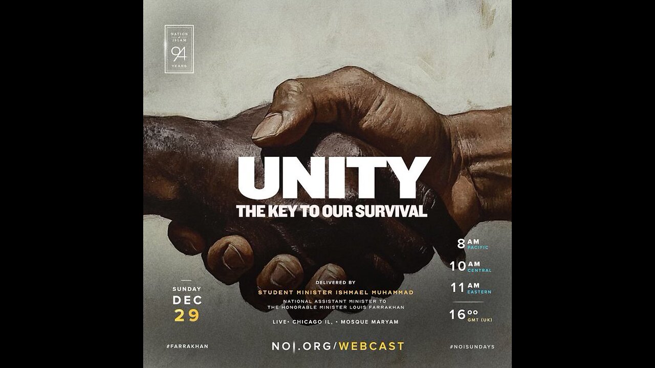 UNITY - The Key To Our Survival