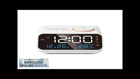 AGSIVO FM Radio Digital Alarm Clock with Dual Alarm / Snooze / Review