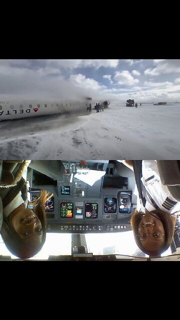Delta plane crash at Toronto Pearson Airport Feb 17th 2025 (1/4)