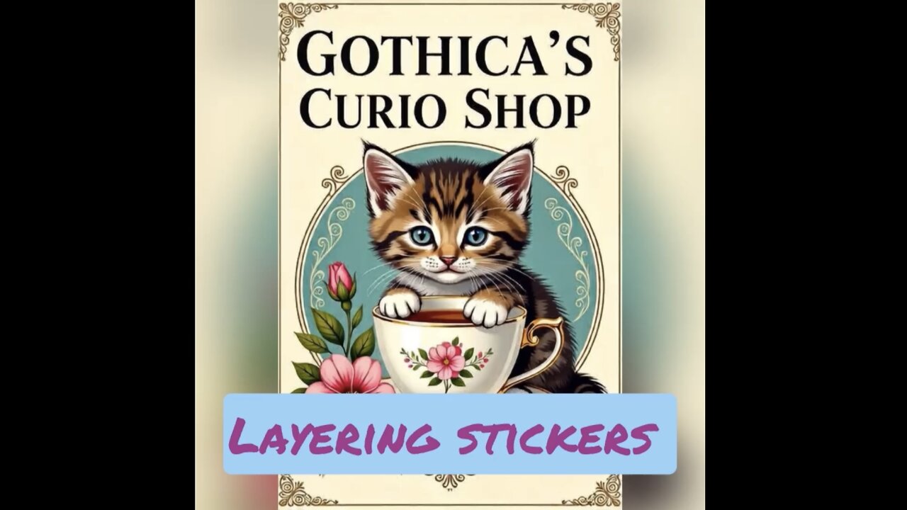 How to Safely Layer your Kitten Wall Stickers - Gothica's Curio Shop
