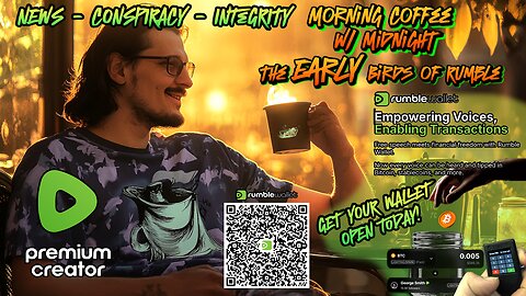 Morning Coffee w/ Midnight & The Early Birds of Rumble | Trezor ONE Giveaway | Just Follow to Enter!