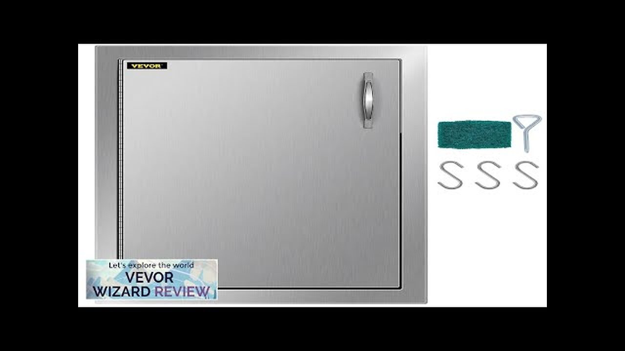 VEVOR Outdoor Kitchen Access Door 16"x 22" Single Wall Construction Stainless Steel Review