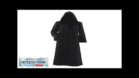 Sorcerer Long Shirt Hooded Black Robe Costume Halloween Cloak Cosplay Costume Wizard Review