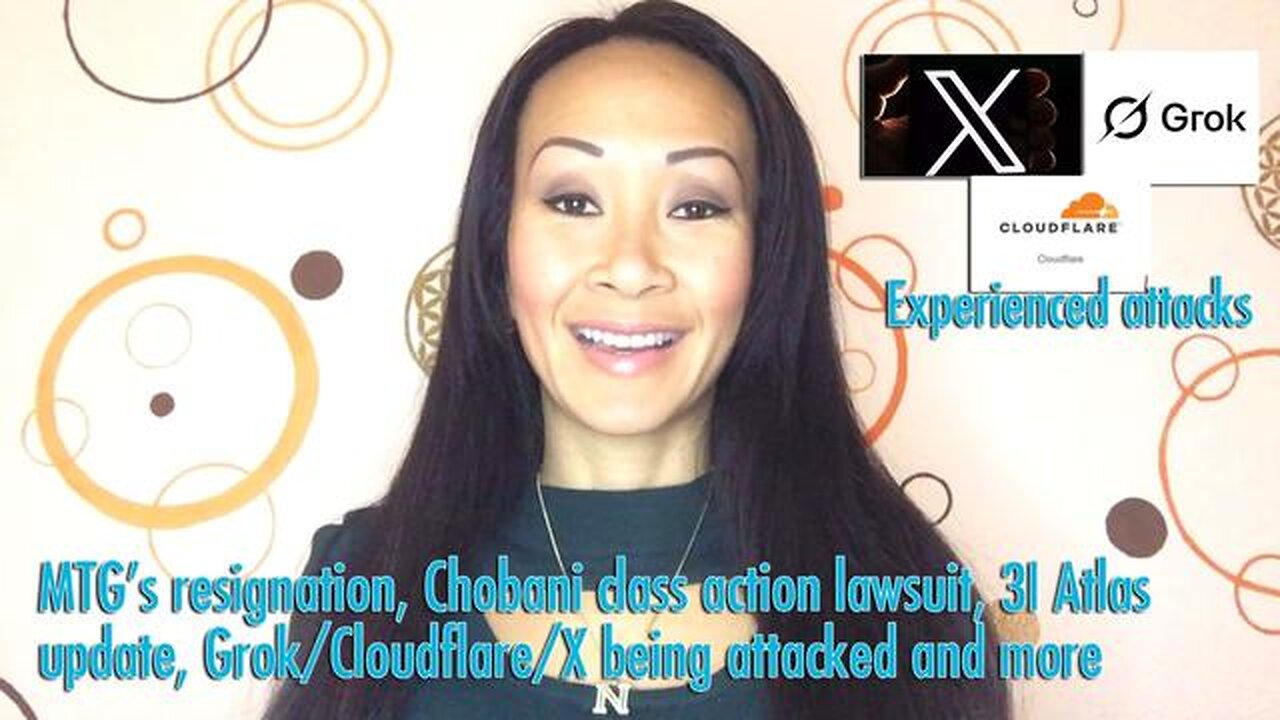 Marjorie Taylor Greene resignation, 3I Atlas update, Grok/Cloudflare/X being attacked and more