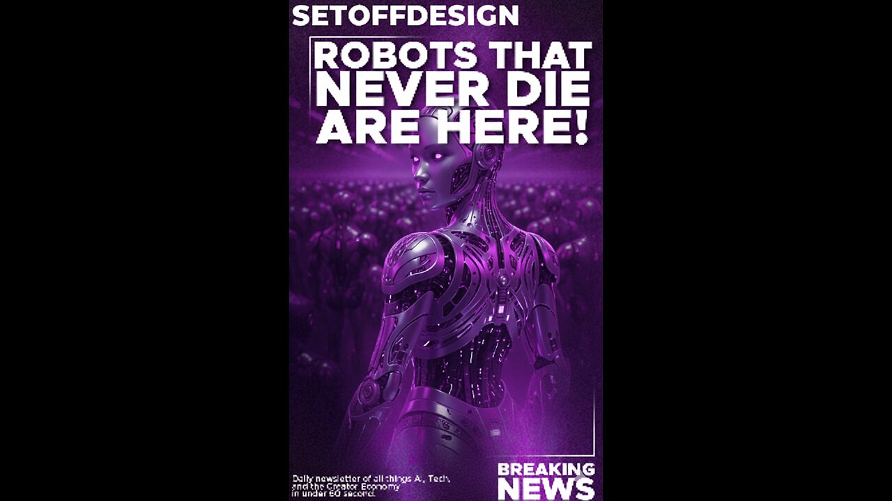 🤖 This humanoid robot never stops working—it swaps its own battery.