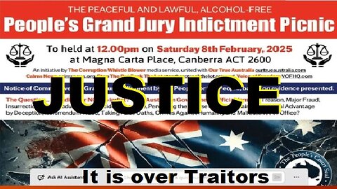 Grand Jury Indictment of CORPORATE Criminals Canberra February 8th 2025