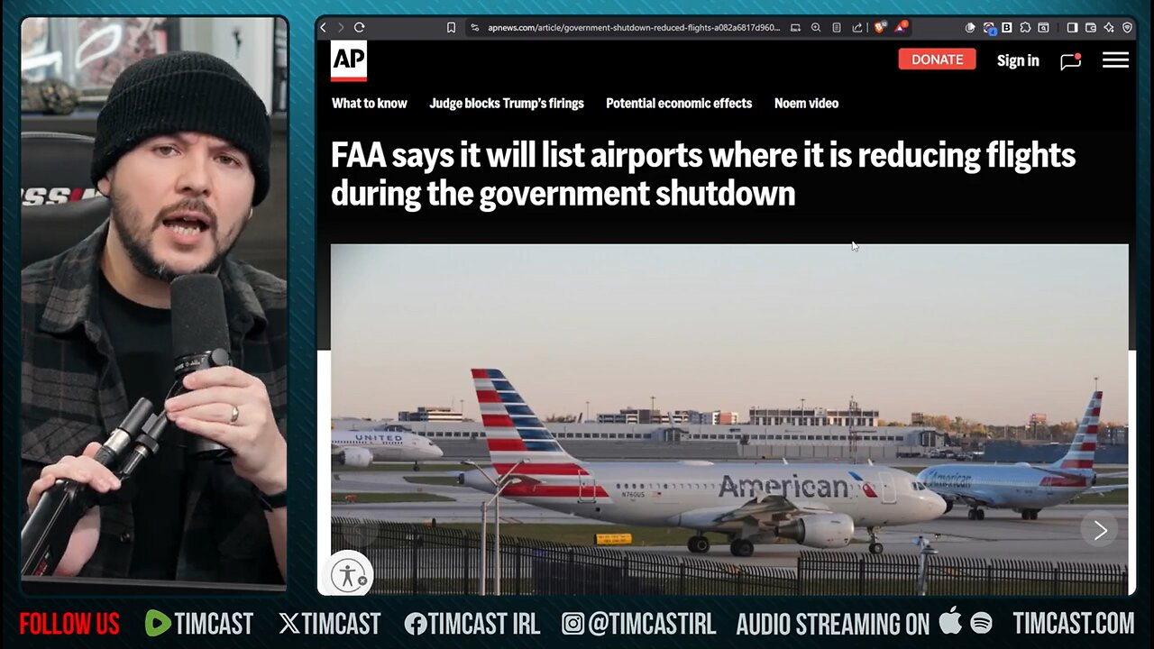 FAA SHUTS THOUSANDS Of Flights, Thanksgiving Travel APOCALYPSE | Tim Pool