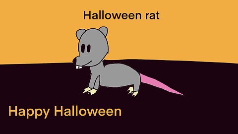 Halloween rat
