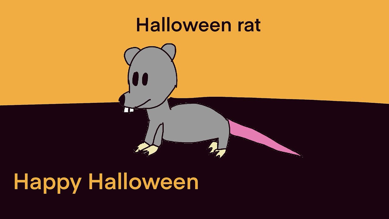 Halloween rat