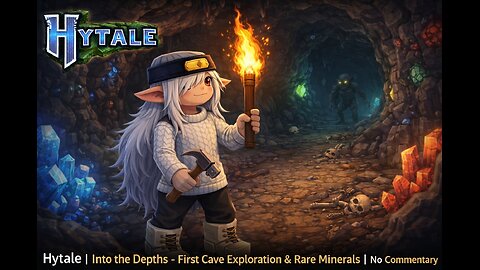 Hytale | Into the Depths – First Cave Exploration & Rare Minerals | No Commentary