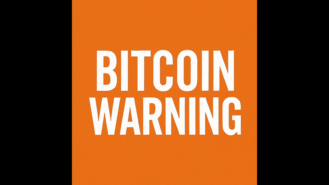 🚨 Has a Stark Warning for Bitcoin Investors…