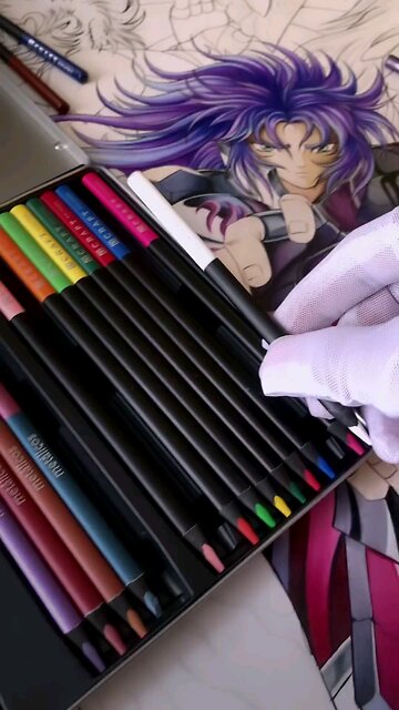 Drawing of caballeros of zodia