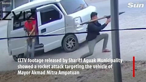 Shocking moment man fires BAZOOKA at Philippines mayor in blatant assassination attempt