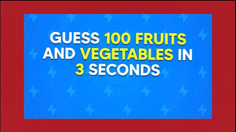 Quiz For Genius : Guess the Fruit and Vegetable in 3 seconds 🍎🥑🍍 | EASY to IMPOSSIBLE 1