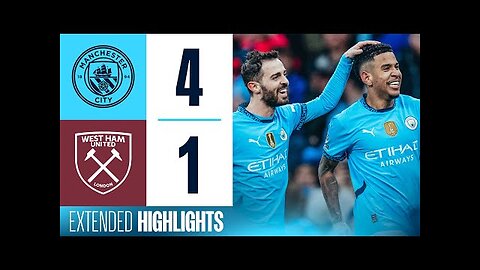 EXTENDED HIGHLIGHTS _ Man City 4-1 West Ham _ Haaland & Foden goals start 2025 with a win!