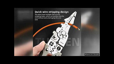 New Multifunctional Wire Crimper Pliers Cable Cutter Adjustable Automatic Electrical Wire Review