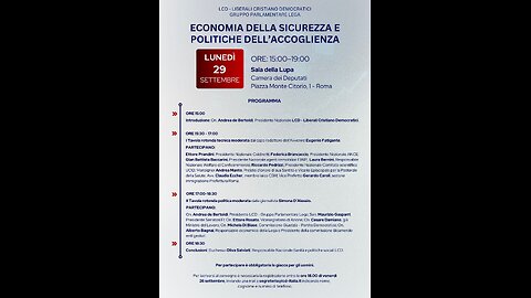 Economia della sicurezza e politiche dell'accoglienza Messaggio di Fontana 29 09 2025
