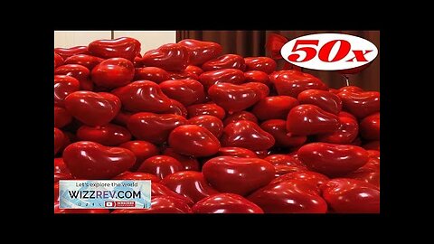 50/10pcs Red Heart Balloons Inflatable Latex Balloon for Valentine Day Wedding Party Review