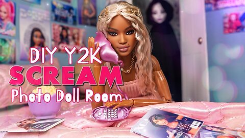 How To Make The Y2K Scream Movie Aesthetic For Barbie No AI : Ghostface Trend Doll Room