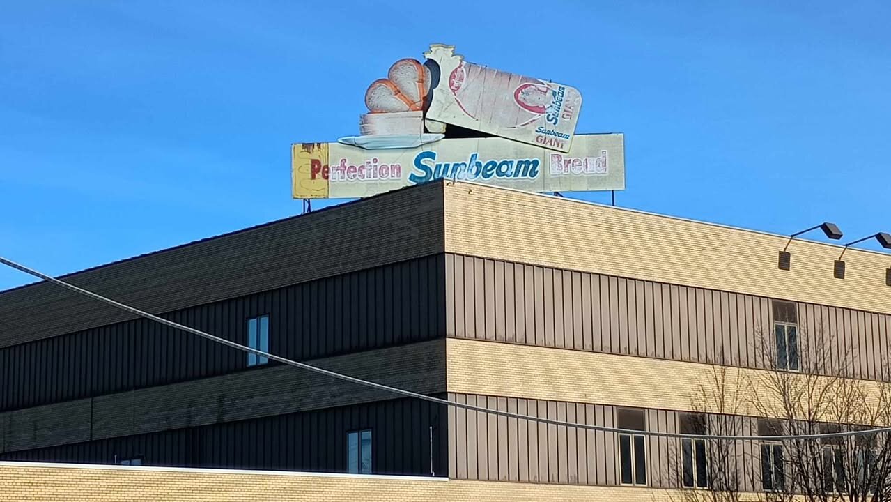 January 28, 2025 - Sunbeam Bread Sign in Fort Wayne Coming Down After 67 Years