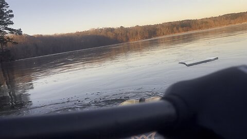 Paddling Lake Wheeler Frozen