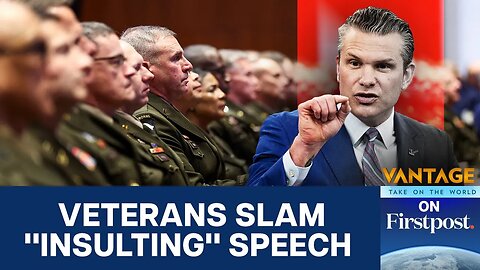 Trump and Hegseth Attack "Wokeness" in Rare Gathering of Generals | Vantage on Firstpost