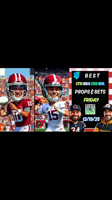 🏈 Best College Football Picks | Oklahoma vs Alabama | NBA PICKS | NHL PICKS | Prizepicks Today