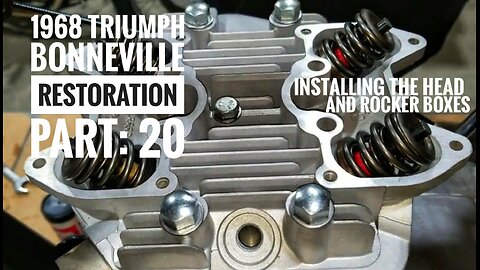 1968 Triumph Bonneville restoration part 20, Installing the head and rocker boxes