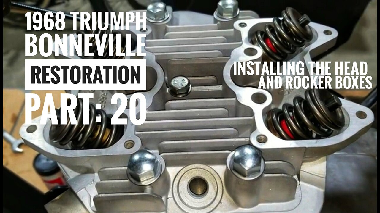 1968 Triumph Bonneville restoration part 20, Installing the head and rocker boxes