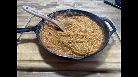 (Gluten-Free) Skillet Spaghetti “aka” Sticky Spaghetti