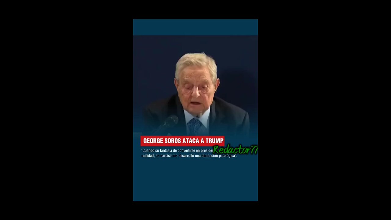 George Soros ataca a TRUMP