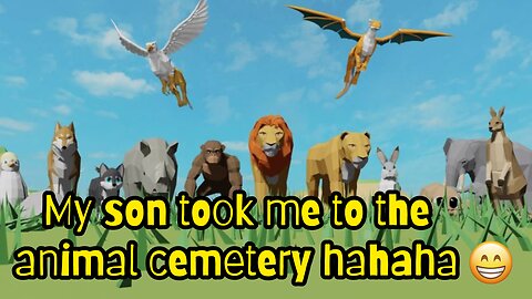 my son and I became animals... and he buried me)) #roblox #gaming #funny #games #animals #cemetery