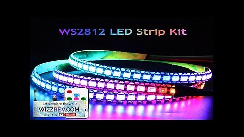 WS2812B USB LED Strip RGB WS2812 Addressable Pixel Tape 14Keys Remote Controller Review