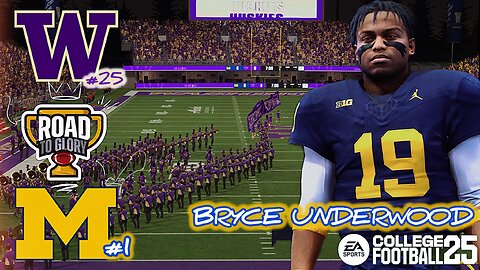 Can Bryce Underwood prevail on the road under the lights in CFB25 RTG Mode Ep. 2
